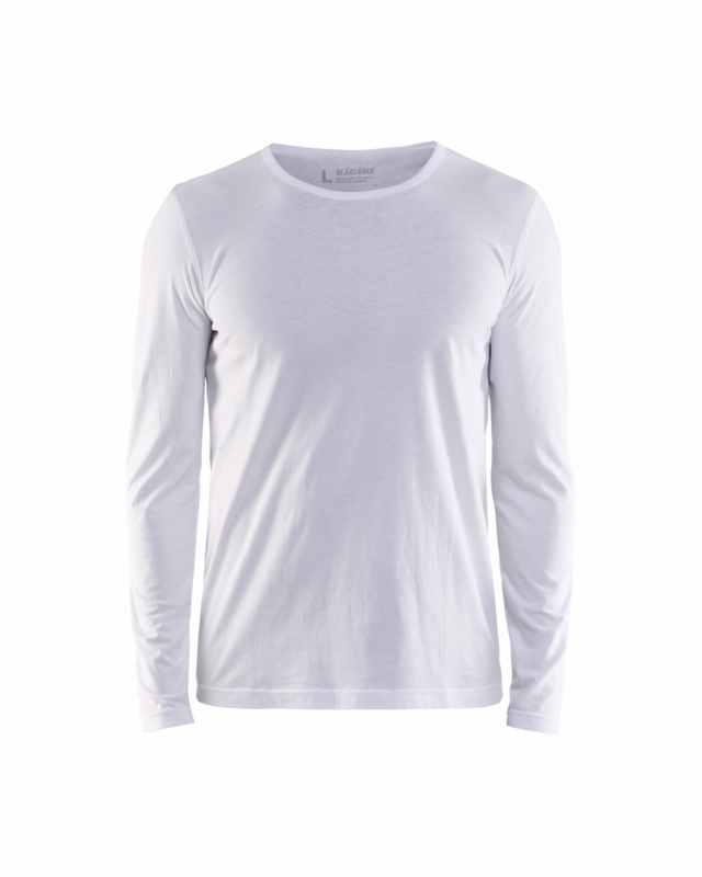 T-shirt L/Æ 3500 hvid, str. 2XL