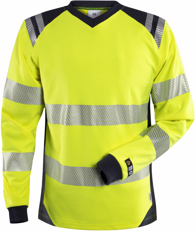 T-shirt Hi-vis Dame 131146 gul/marine, str. S