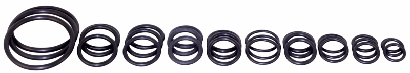 O-ring sæt assorterede, á 30 stk