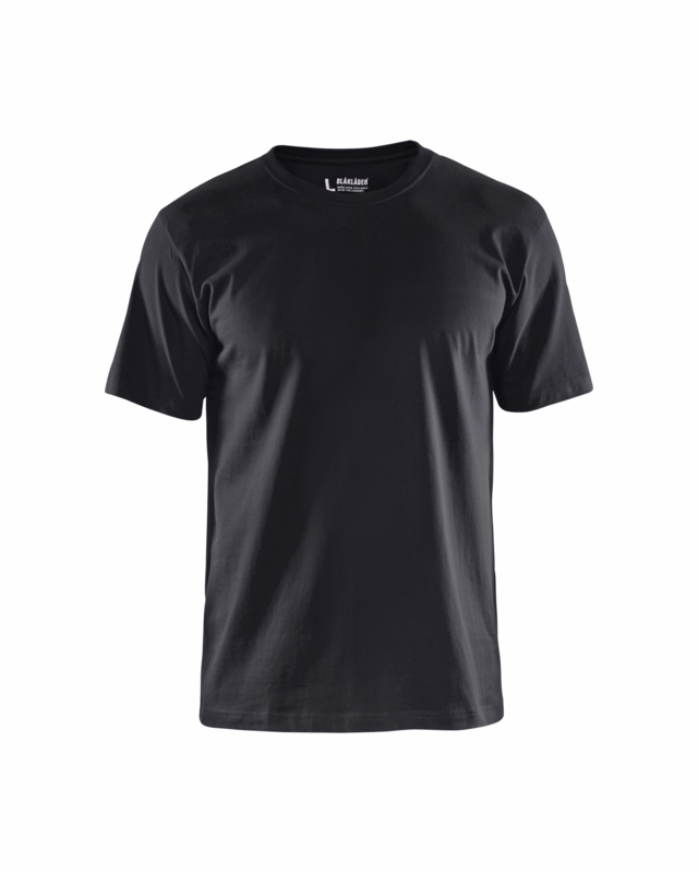 T-shirt 33001030 sort, str. L