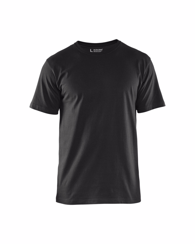T-shirt 3525 sort, str. 2XL - lang