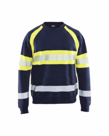 Blåkläder - Hi-viz Sweatshirt 33591158 Marineblå/Gul