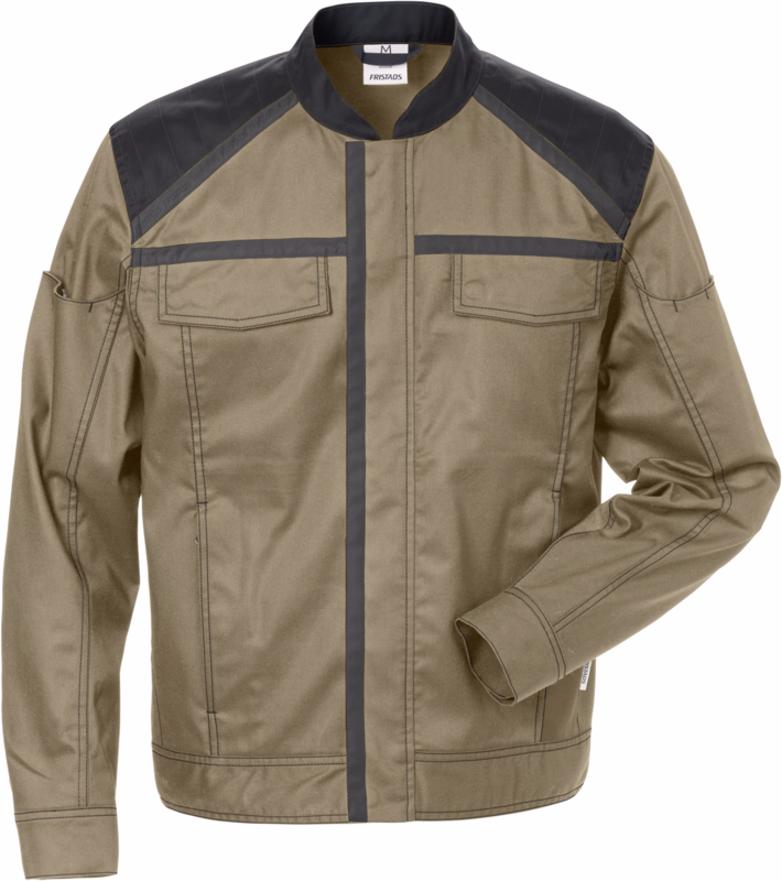 Arbejdsjakke 129481 Khaki/sort, str. 3XL