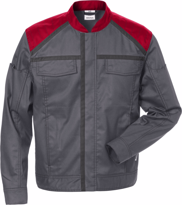 Arbejdsjakke 129481 Grå/rød, str. 4XL
