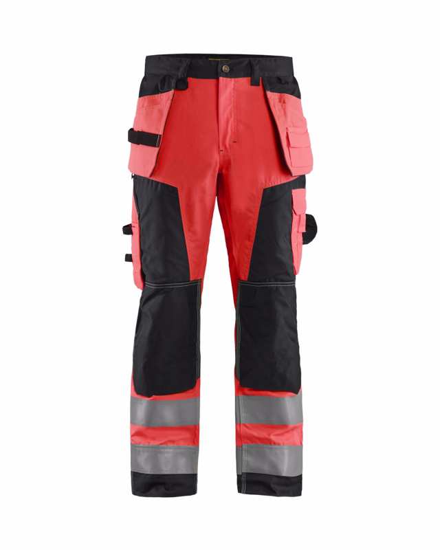 Arbejdsbuks 15681811 Hi-vis rød/sort, str. D84