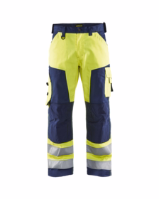 Blåkläder - Hi-viz Arbjedsbuks 15661811 Gul/Marineblå