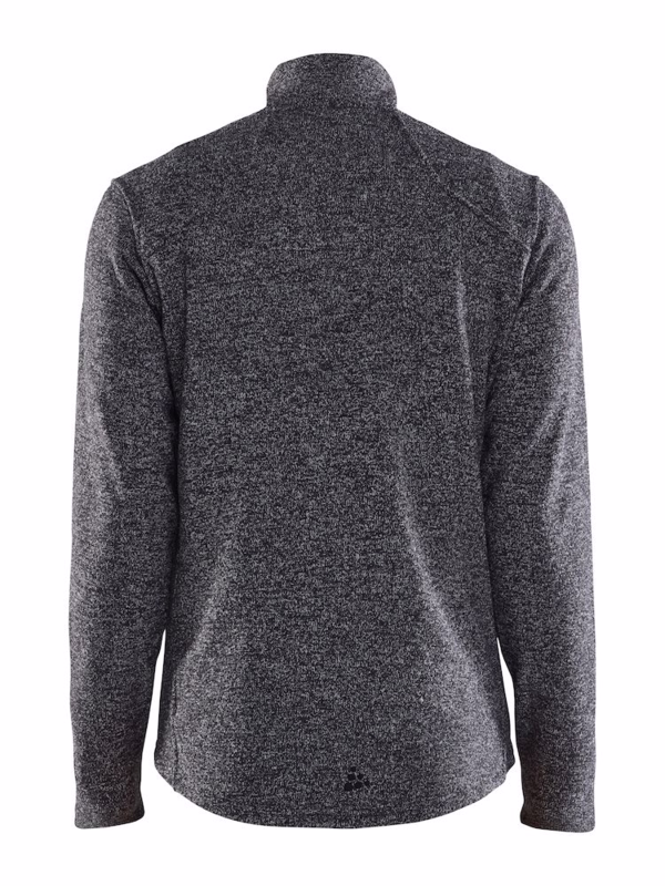 Fleecejakke Explore Black melange, str. 3XL