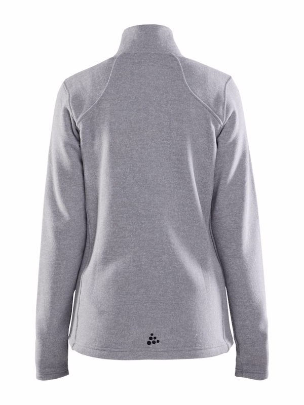 Fleecejakke Dame Explore Grey mel/Black, str. 2XL
