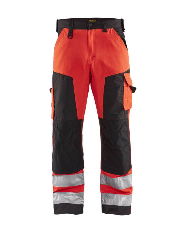 Arbejdsbuks 15661811 Hi-vis rød/sort, str. D116