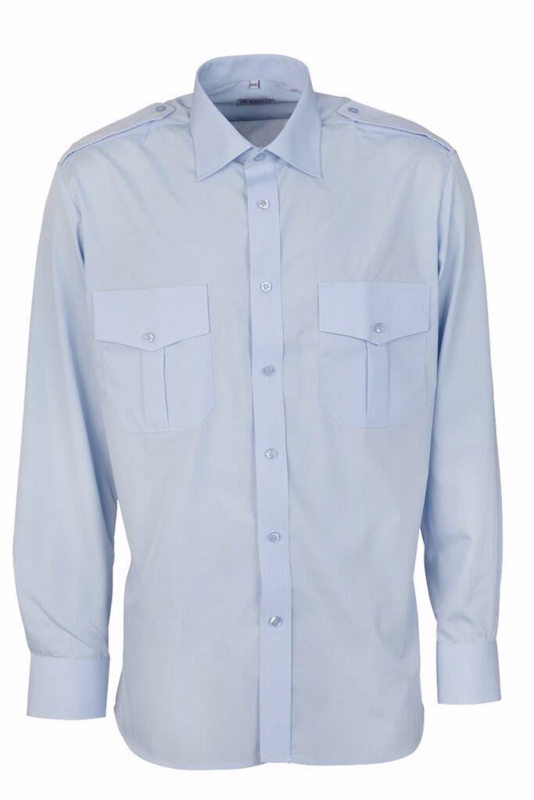 Uniformsskjorte 8300 Classic+ Blå, str. 55/56