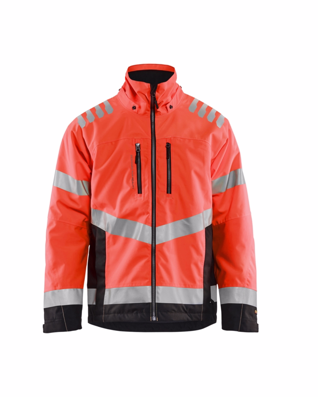 Vinterjakke 47801977 Hi-vis rød/sort, str. S