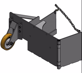 Optimas - Aftrækshøvl, stål t/Finliner 1,0 m3