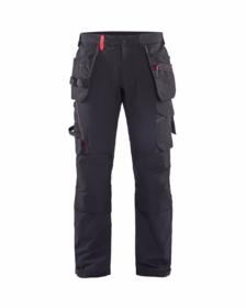 Blåkläder - Håndværkerbuks 15221645 Sort/Rød