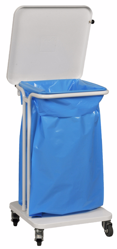 Affaldsstativ Hvid m/soft close låg 40 L