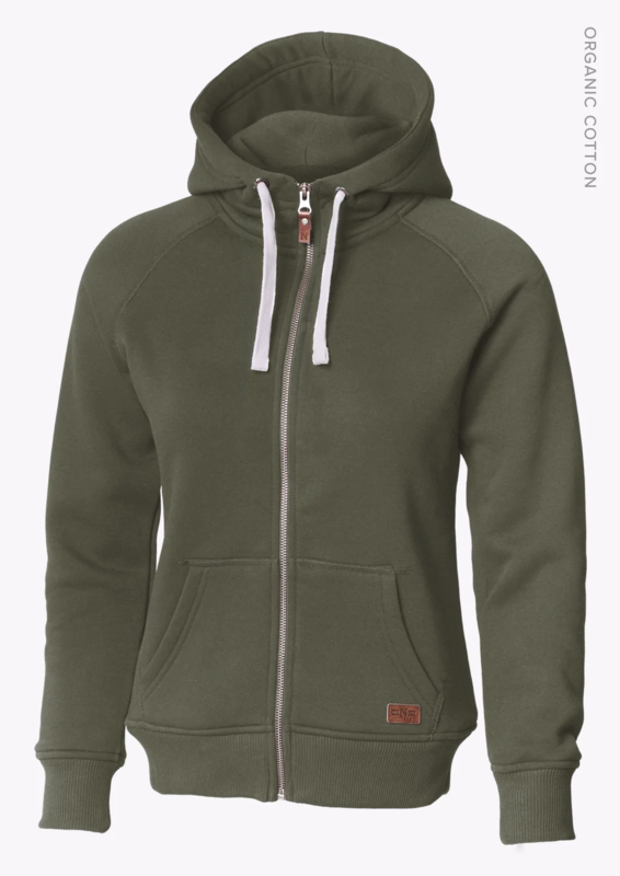 Hættetrøje Dame Williamsburg Olive Str. L