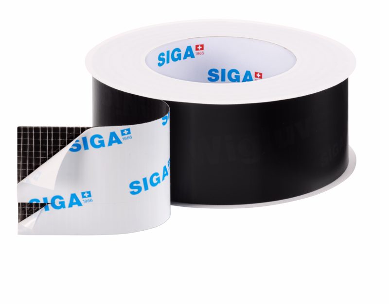Tape UV Wigluv Black 20/40 sort, 60 mm x 25 m