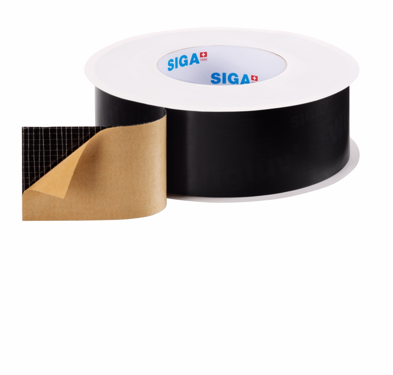 Tape UV Wigluv Black 60 sort, 60 mm x 40 m