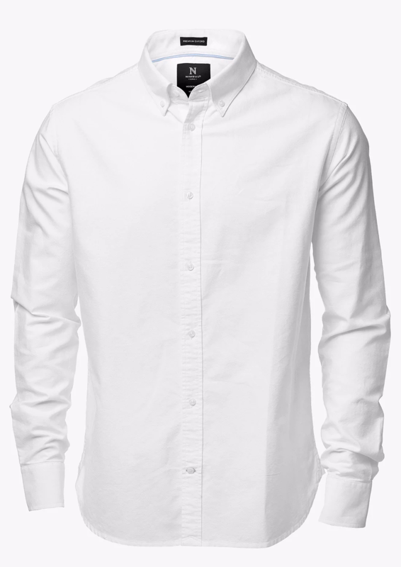 Skjorte Oxford Rochester White Str. 2XL