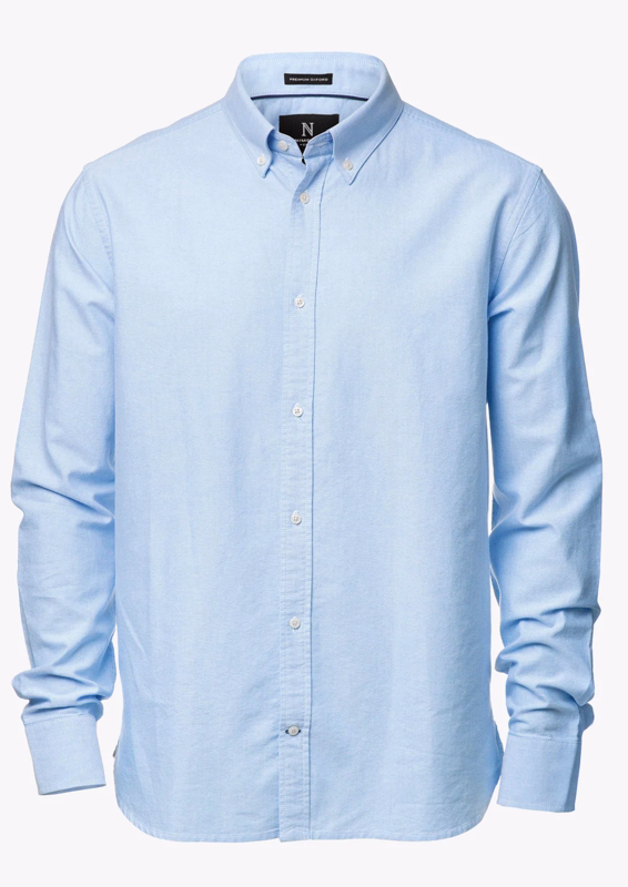 Skjorte Oxford Rochester L.Blue Str. 4XL