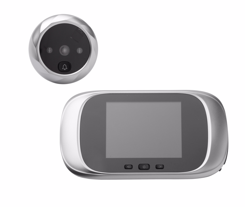 Dørkikkert elektronisk m/LCD skærm 2.8"