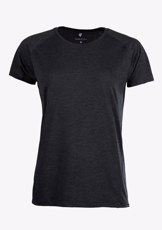 T-shirt Dame Freemont Black Melange Str. 3XL