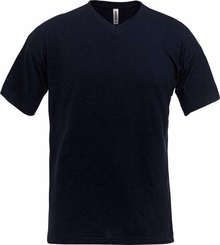 T-shirt V-hals 100241 Mørk marine, str. L