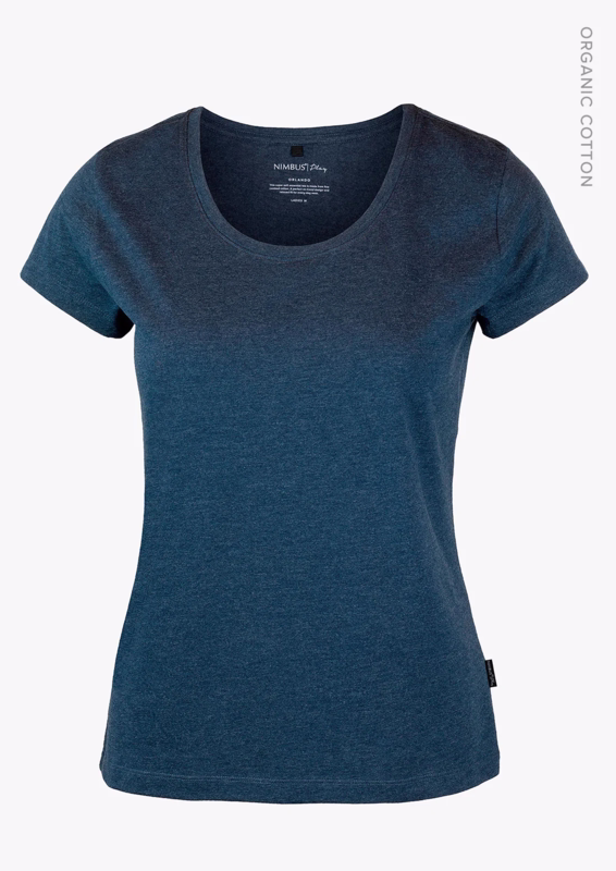 T-shirt Dame Orlando Navy Melange Str. M