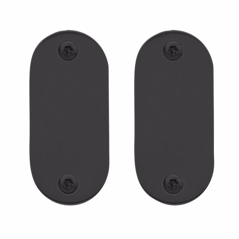 Blindskilte sort 65x30x2mm massiv cc49mm 7190.25