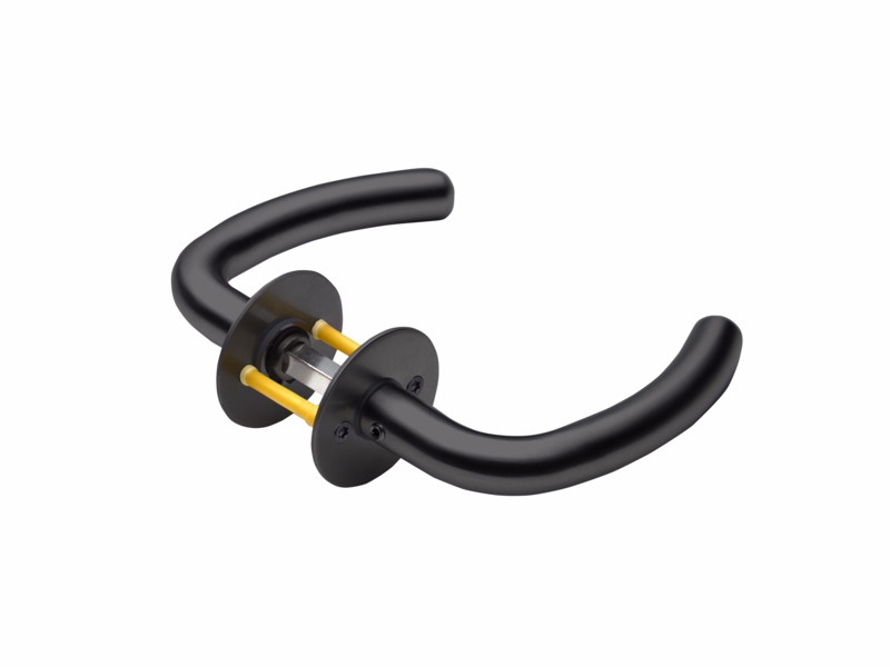 Dørgreb sort C-form Ø18 massiv cc30, 40-65 706224AB