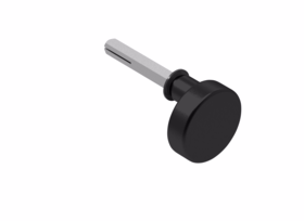 Line 18 - Dørknop fast sort Ø50 forsat u/roset 34-58 7087.00AB