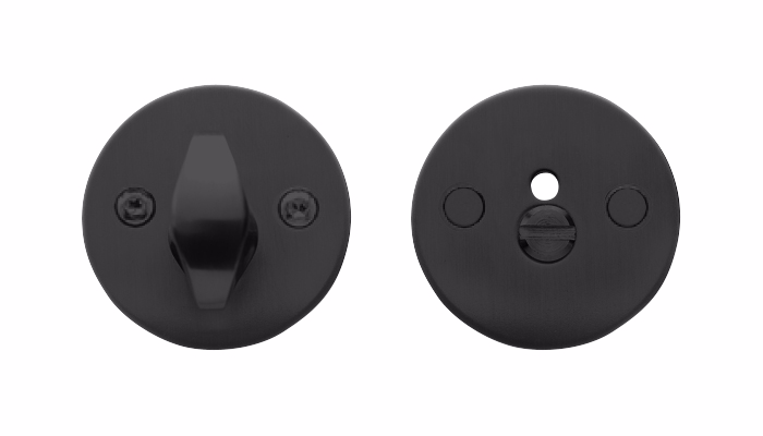 Toiletbesætning sort Ø50x2mm massiv cc30mm 34-50 7100.23TA