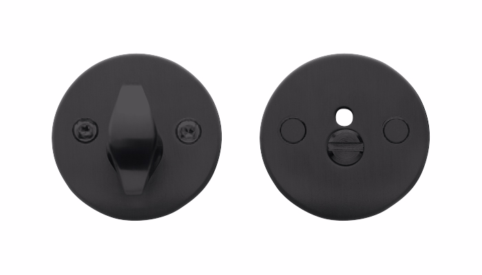 Toiletbesætning sort Ø50x2mm massiv cc27mm 34-50 7100.23TG