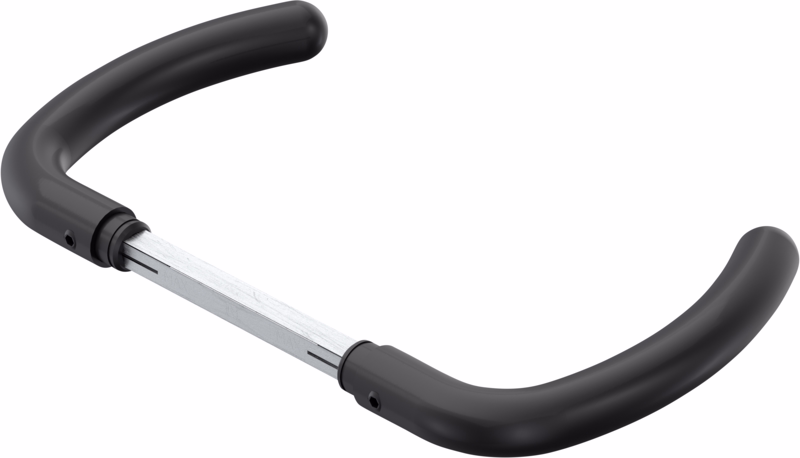 Dørgreb sort C-form Ø18 u/roset 40-65 7062.20AB