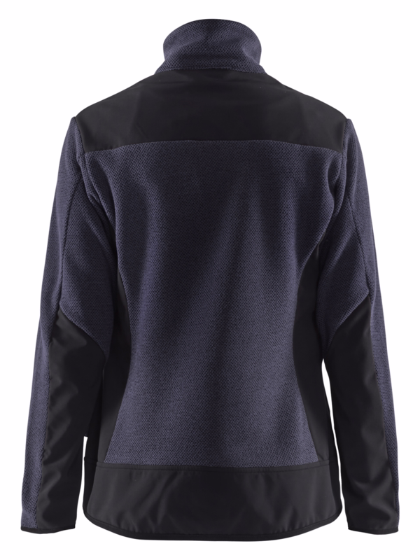 Jakke Dame 5943 Strikket Mørk marine/sort, str. 2XL