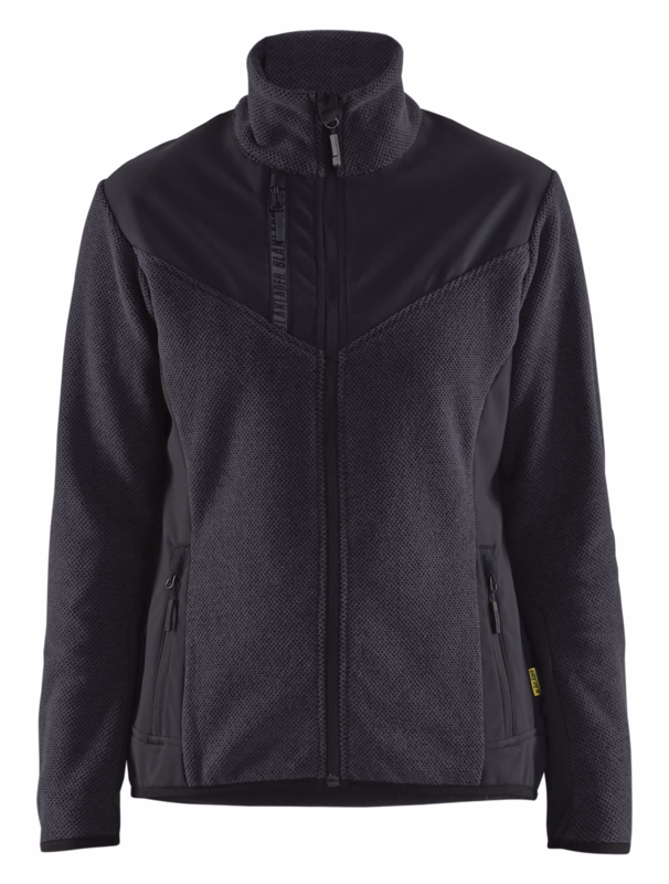 Jakke Dame 5943 Strikket antracit grå/sort, str. M