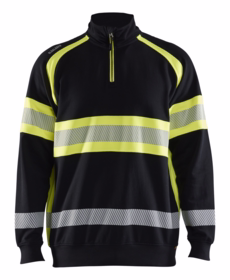 Blåkläder - Sweatshirt Hi-vis 3553 Sort/gul