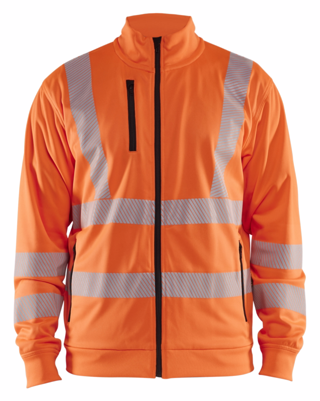 Sweatshirt full-zip Hi-vis 3563 Orange, str. 2XL