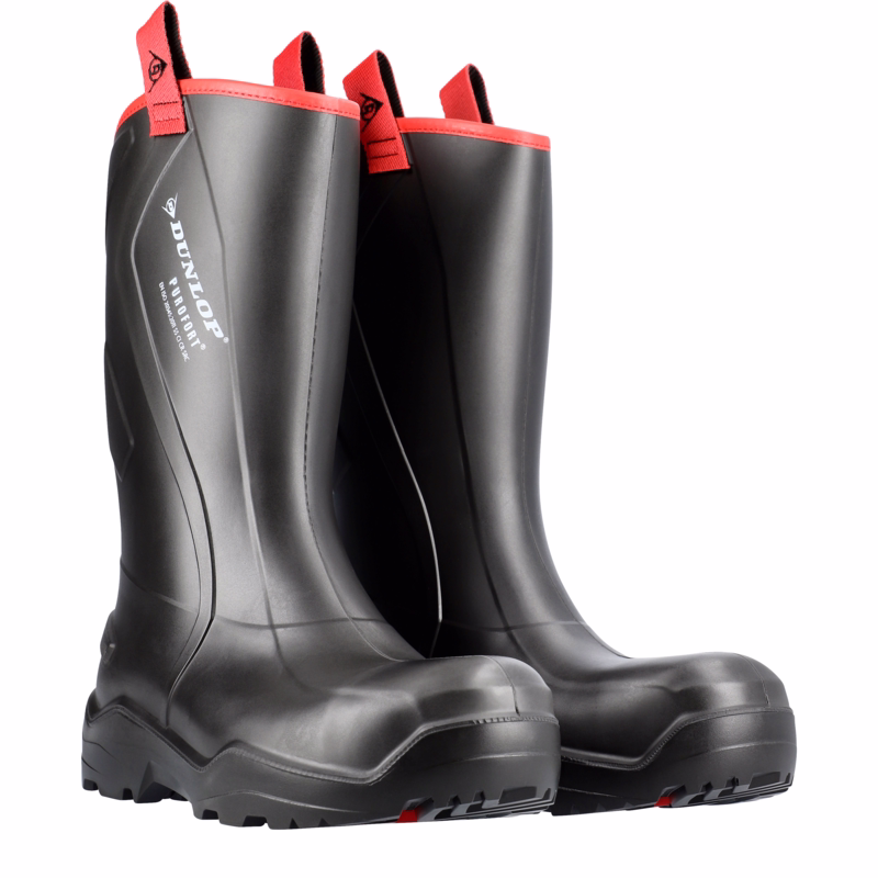 Sikkerhedsgummistøvle 762063 Sort, str. 47