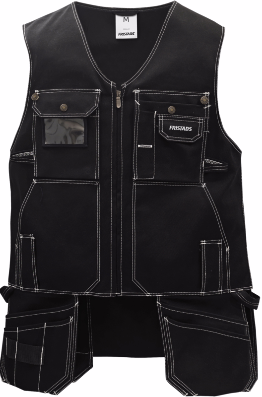 Arbejdsvest 100309 Sort, str. 2XL