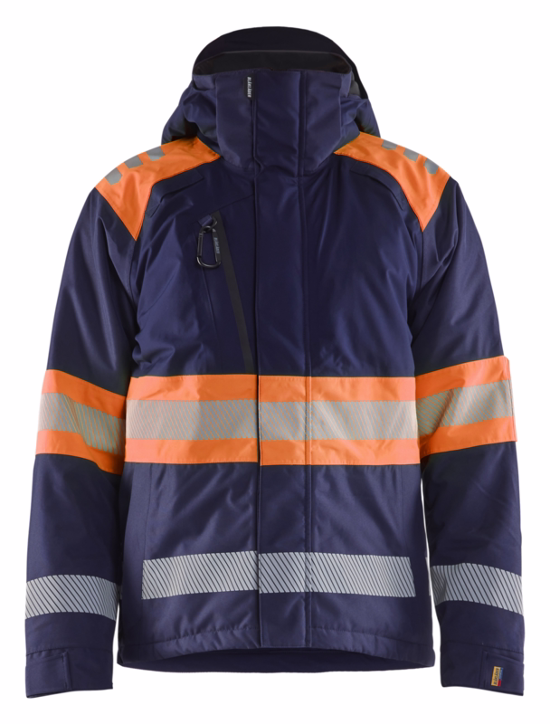 Vinterjakke Hi-vis 4480 Marineblå/orange, str. XS