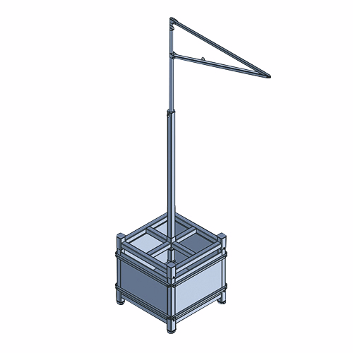 Ankerpost Maxi Davit arm RJ200 t/ballast