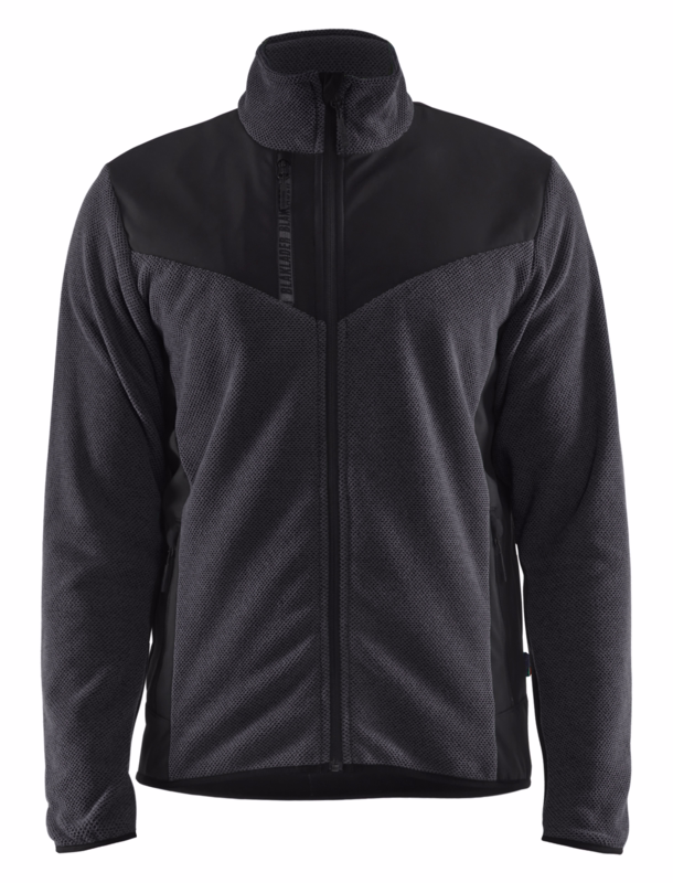 Jakke 5942 Strikket Antracit gråt/sort, str. M