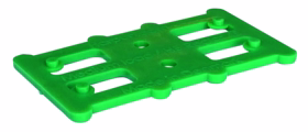 Harpun Fasteners - Justerbrikker Reglar 80x45x3mm grøn 500 stk