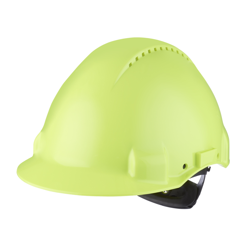 Sikkerhedshjelm G3000 vent. m/UV & skrue, Hi-vis Gul