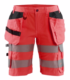 Blåkläder - Arbejdsshort Dame Hi-vis 7186 Rød