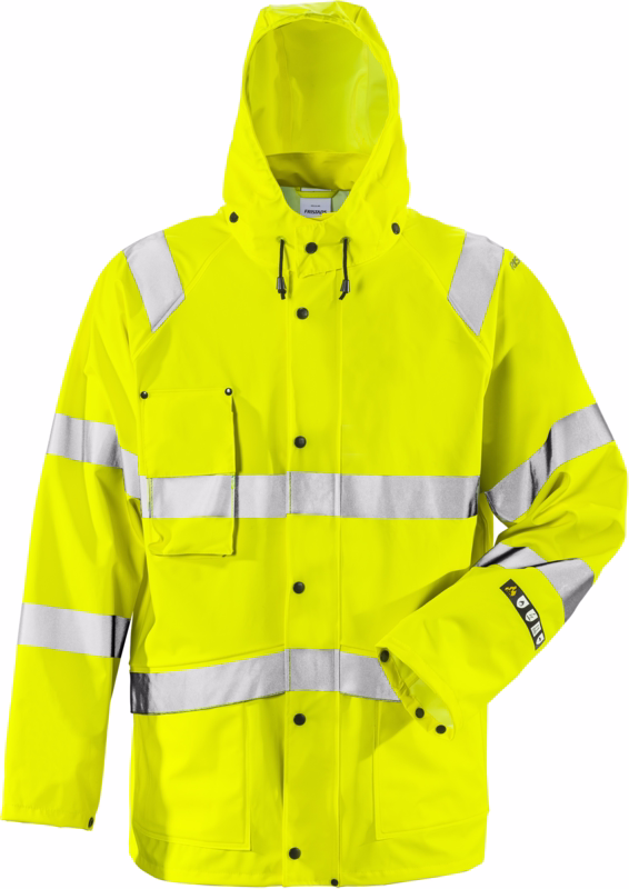 Regnjakke Hi-Vis 101038 Gul, str. S