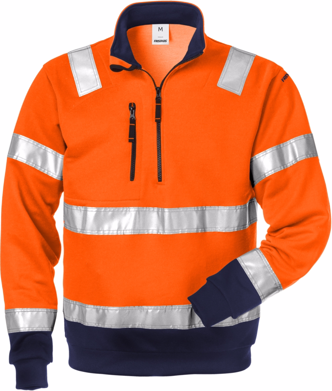 Sweatshirt Hi-Vis 100134 Orange/marine, str. L