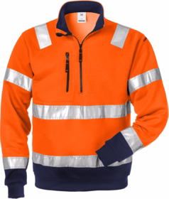 Fristads - Sweatshirt Hi-Vis 100134 Orange/marine