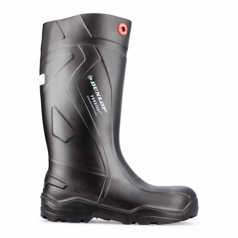 Gummistøvle PU 762041 Purofort Sort, str. 42