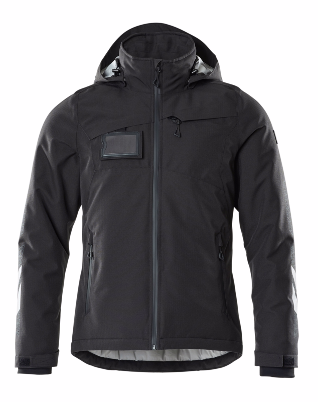 Vinterjakke 18335 sort, str. 4XL